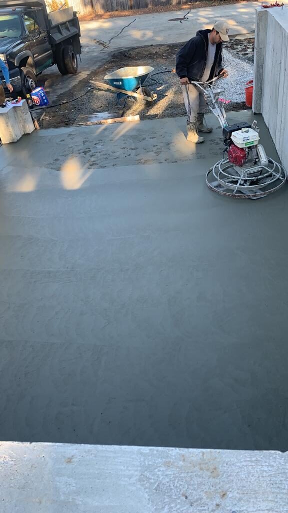 Finished interior concrete slab by Concrete Solutions Massachusetts crew