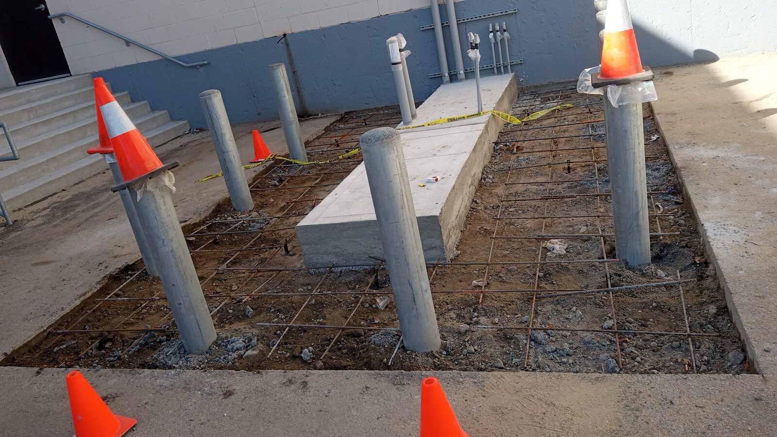Generator equipment pad installation by Concrete Solutions Massachusetts