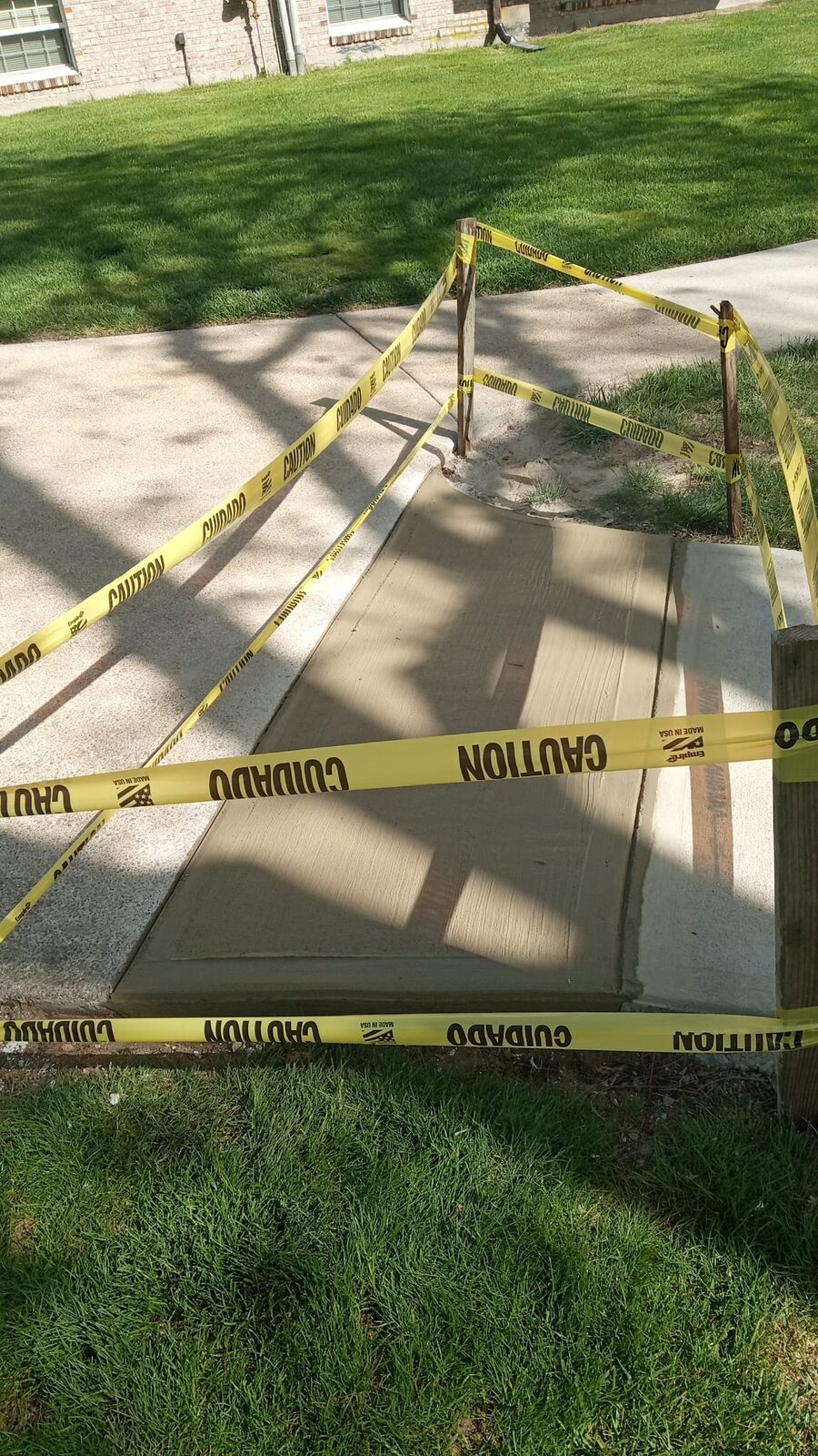 HOA concrete sidewalk after repair by Concrete Solutions in Eastern MA
