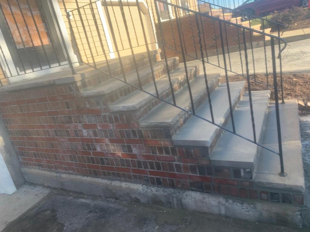Masonry restoration completed by Concrete Solutions Massachusetts crew