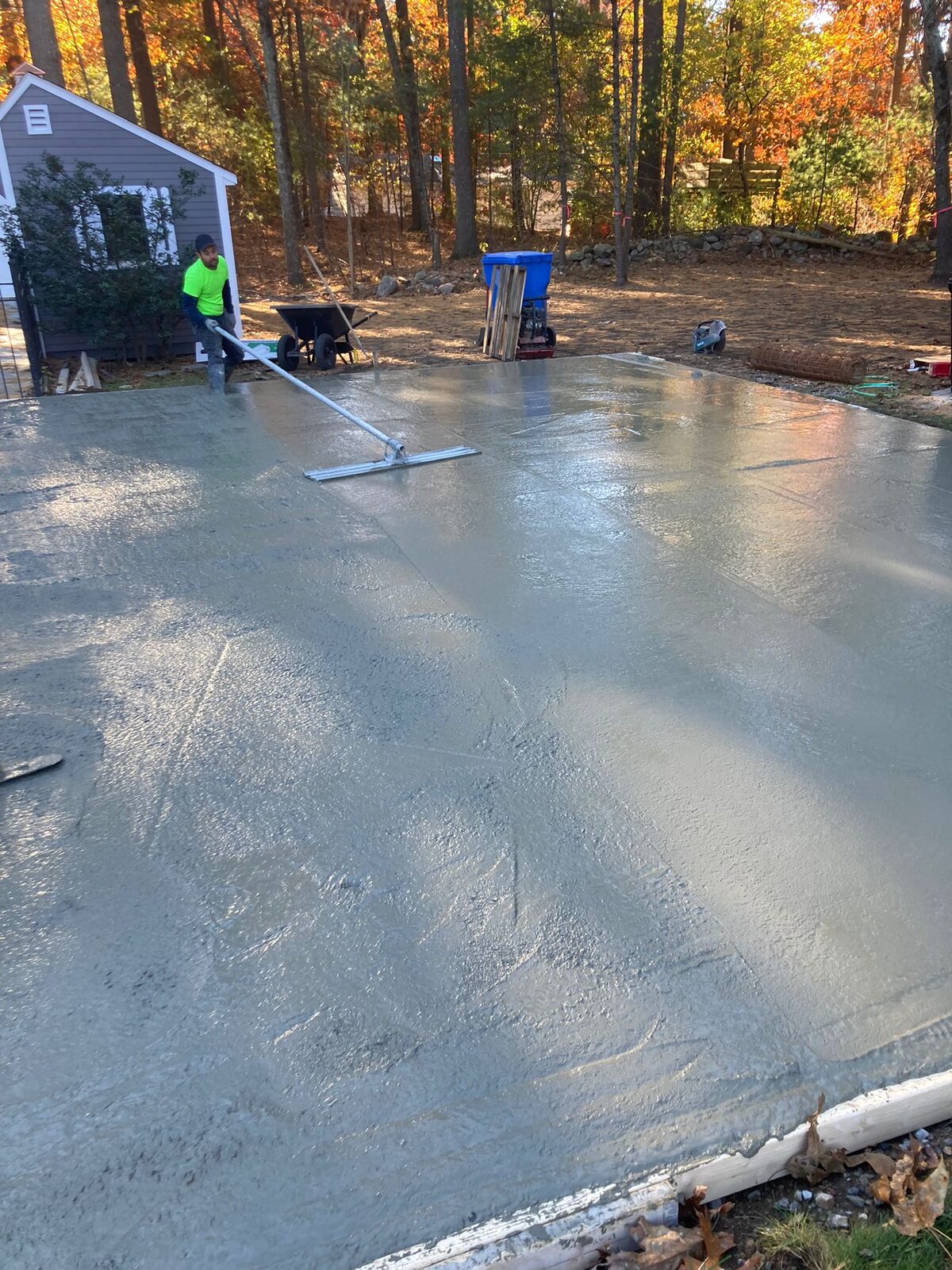 Concrete pickleball court slab by Concrete Solutions LLC Massachusetts